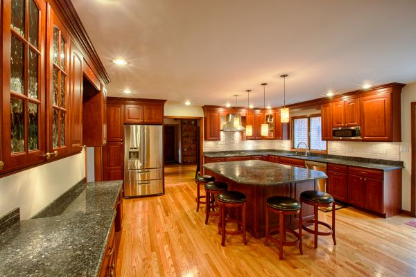 Cherry Kitchen Cabinet Repair in North Richland Hills